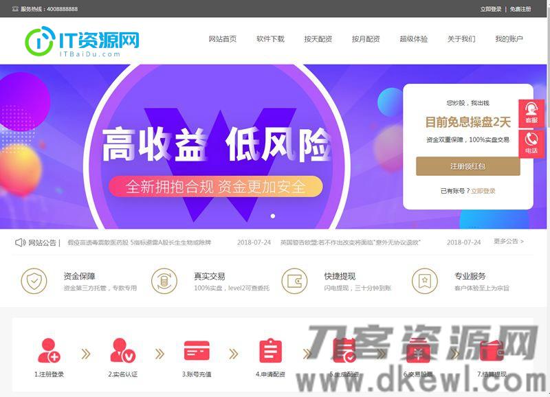 PHP配资系统源码 策略买点,策略A股系统,完美运行