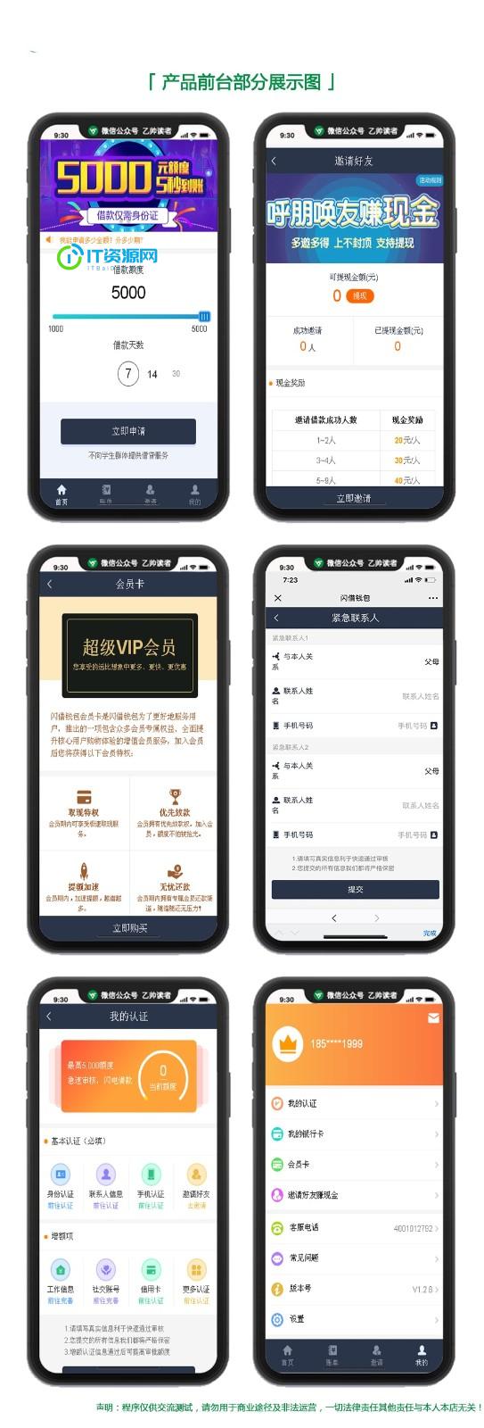 会员版现金贷/借贷/网贷/小贷/小额贷款/借贷系统/短信接口/个人免签支付源码