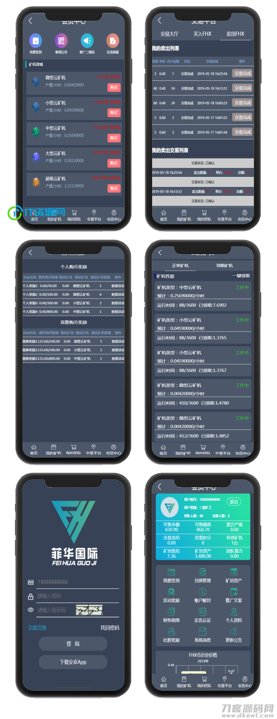 【CBT云矿机区块源码】全新灰色UI版本+矿机CBT+MTC释放源码+挖矿矿池云矿机平台游戏OTC