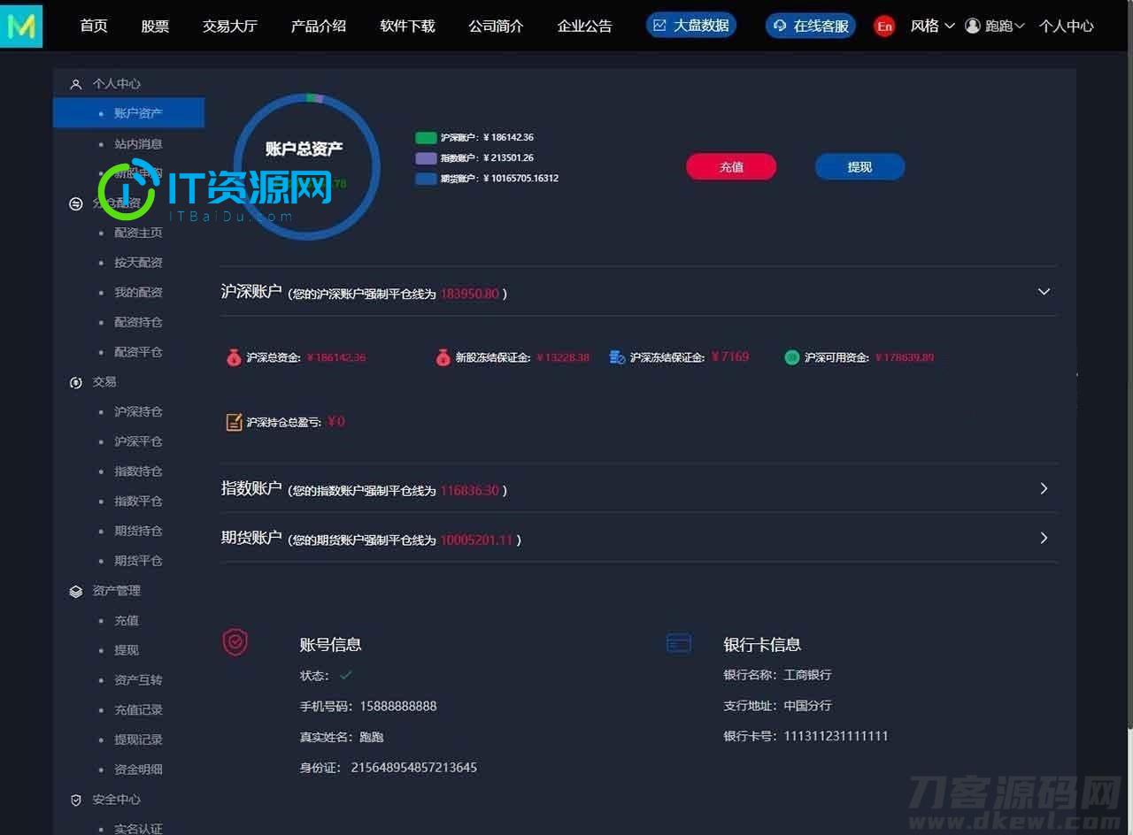 【3.0新股申购】新增新股申购功能+独立新股管理后台+实时分时线和K线/配资系统源码