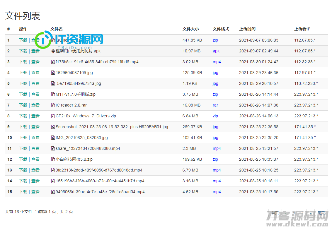 小白共享网盘系统源码V5.0